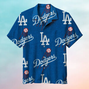 Surprising Los Angeles Dodgers Hawaiian Short Sleeve Shirt 3D All Over Print, Men, Women, Unisex, Model 349