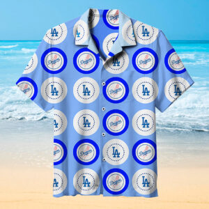 Los Angeles Dodgers Hawaiian Short Sleeve Shirt 3D All Over Print, Men, Women, Unisex, Model 346