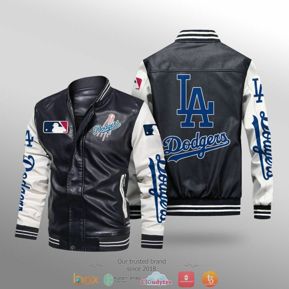 Los Angeles Dodgers Mlb Leather Bomber Jacket - Dodgersfanstore.com