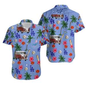 Los Angeles Dodgers MLB Short Sleeve Aloha Hawaiian Shirt And Shorts Beach  Gift - Banantees